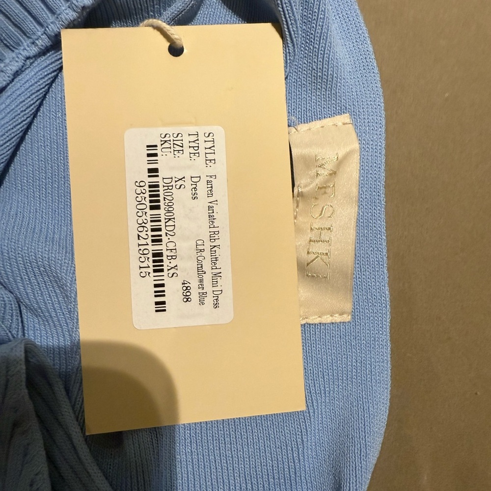 Meshki Sky Blue Knit Dress - Picture 2 of 2